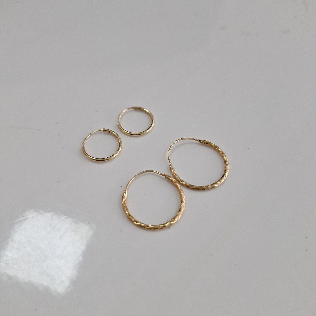 ARRACADAS PAR ORO 10 K 0.8 GRMS (SEMINUEVO)