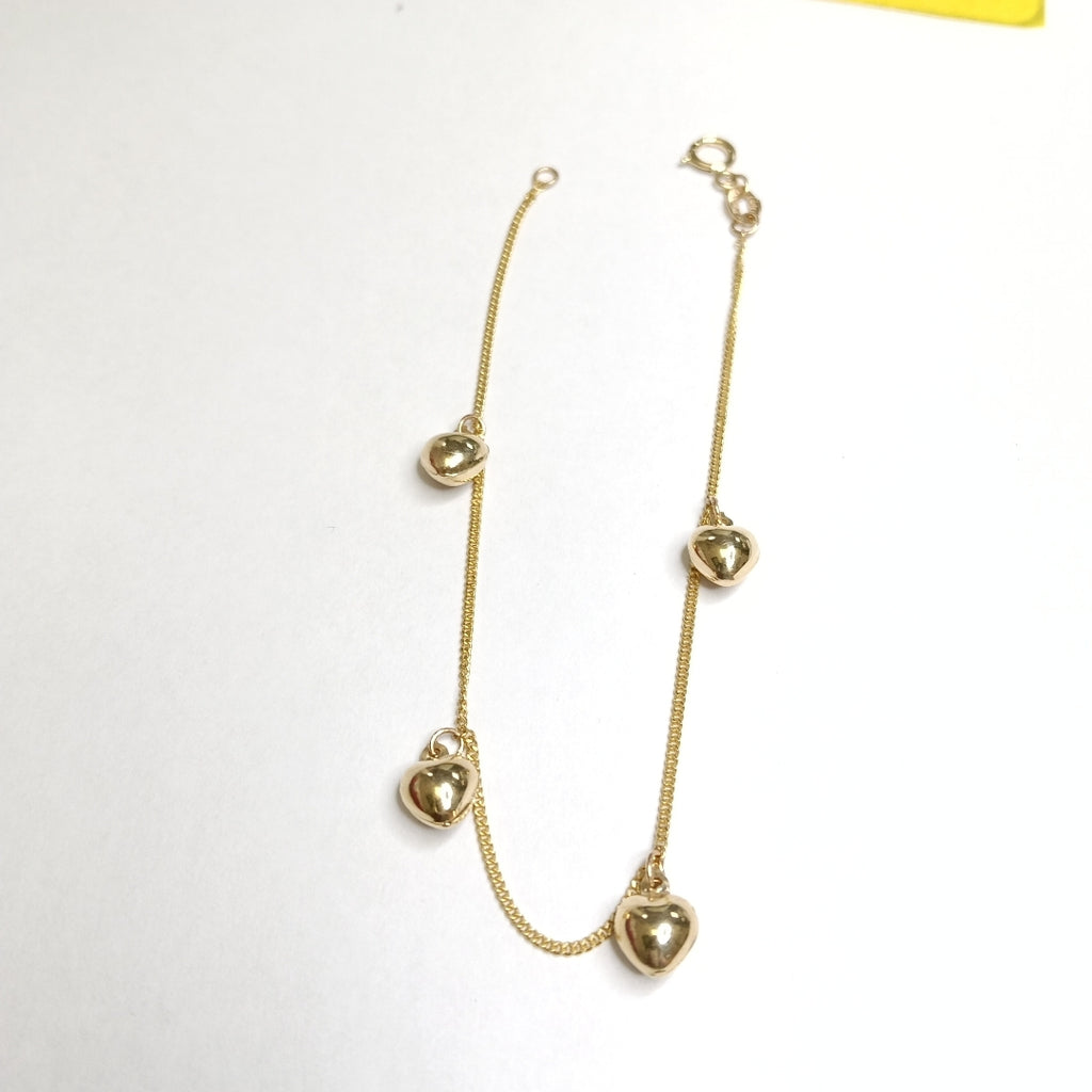 PULSERA ESPECIAL DIJES 10K 18 CM 1.7 GR (NUEVO)