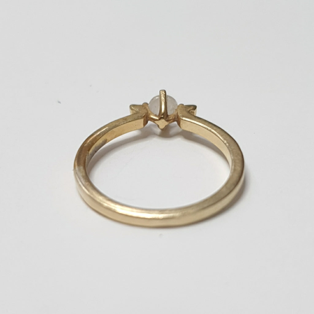 ANILLITO, SOLITARIO ORO 14 K 2 GRMS (SEMINUEVO)