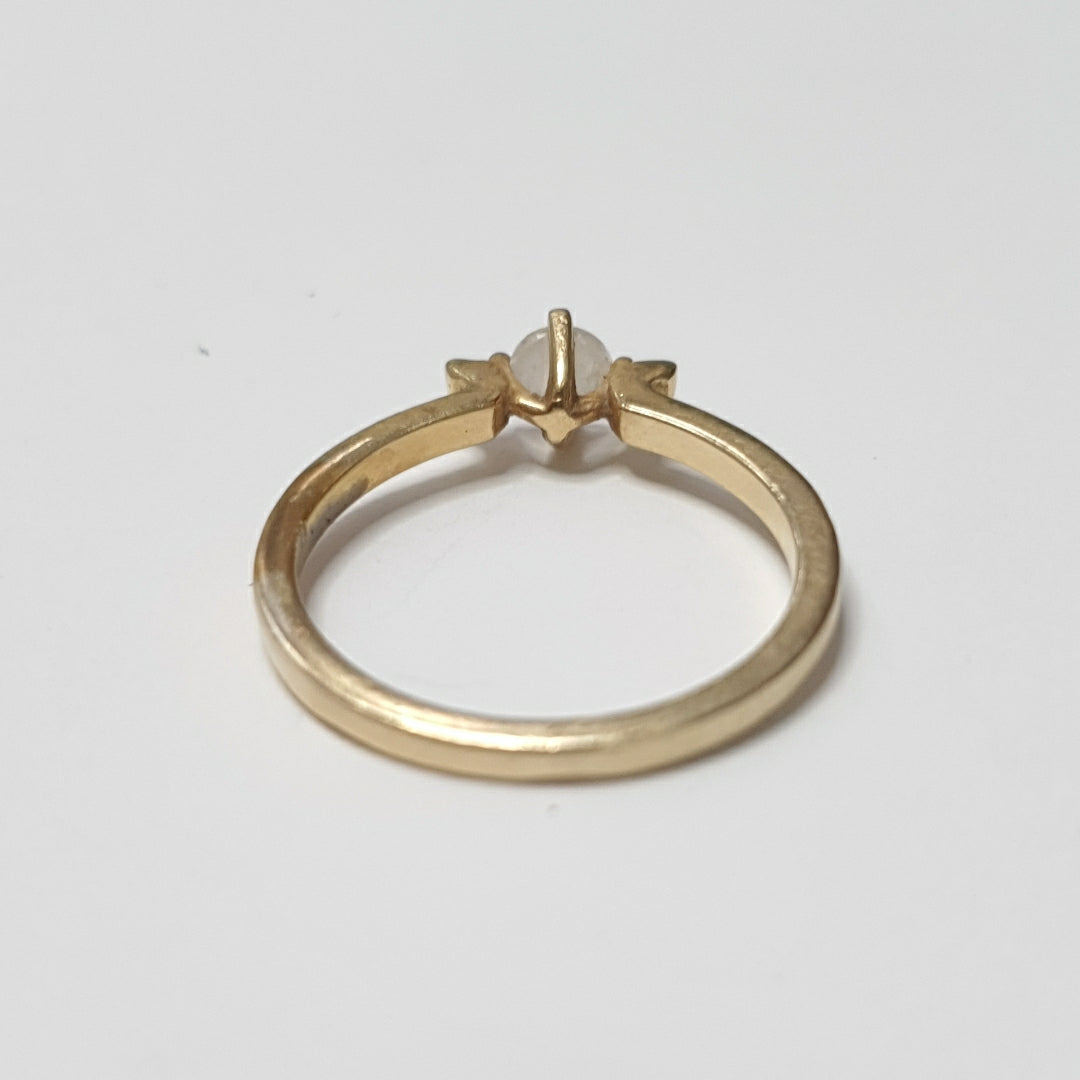 ANILLITO, SOLITARIO ORO 14 K 2 GRMS (SEMINUEVO)