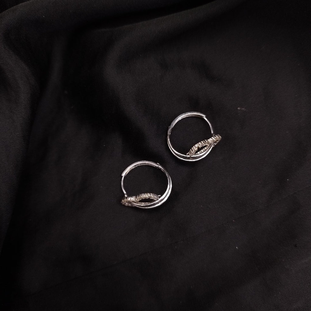 ARRACADAS PAR ORO BLANCO 14 K 2,90 GRMS (SEMINUEVO)
