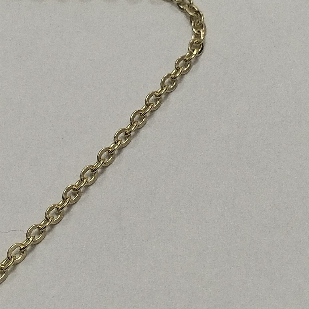 PULSERA TEJIDO ESPECIAL CON MANDALA 14K 18 CM 1.3 GR (NUEVO)