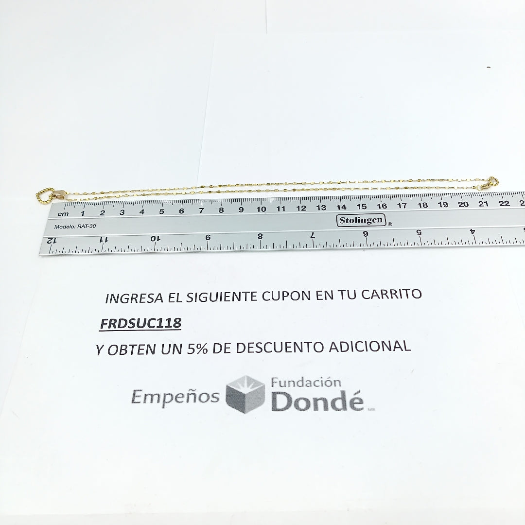 CADENA ORO 10 K 1.3 GRMS (SEMINUEVO)
