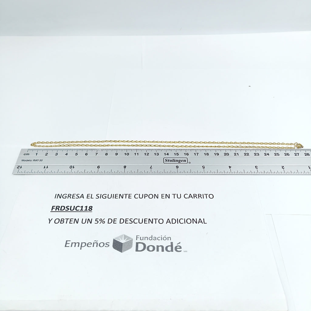 CADENA ORO 10 K 3.8 GRMS (SEMINUEVO)