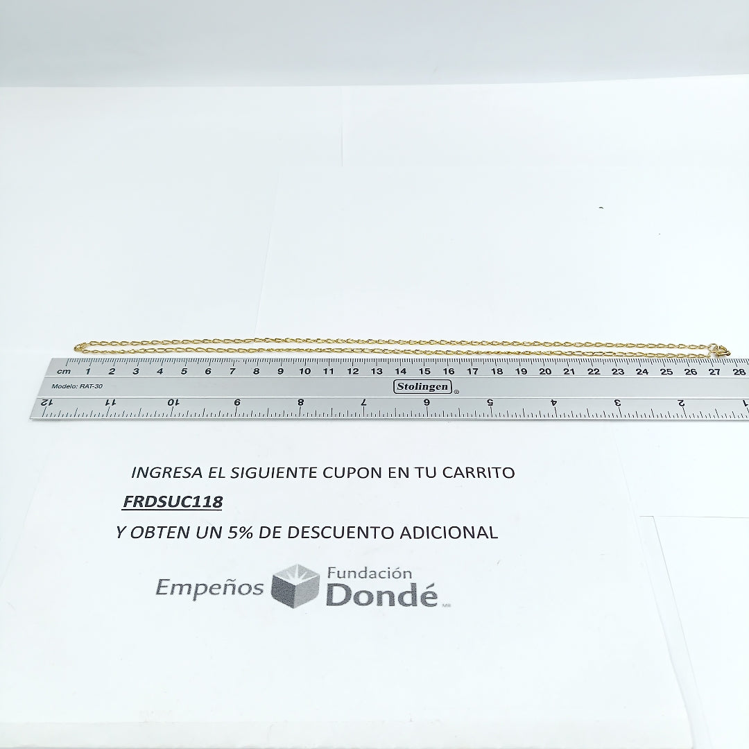 CADENA ORO 10 K 3.8 GRMS (SEMINUEVO)