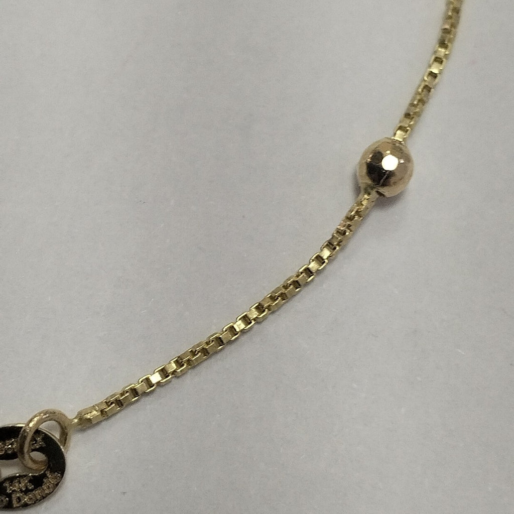 PULSERA ESPECIAL CON BOLITAS 14K 18 CM 1.4 GR (NUEVO)