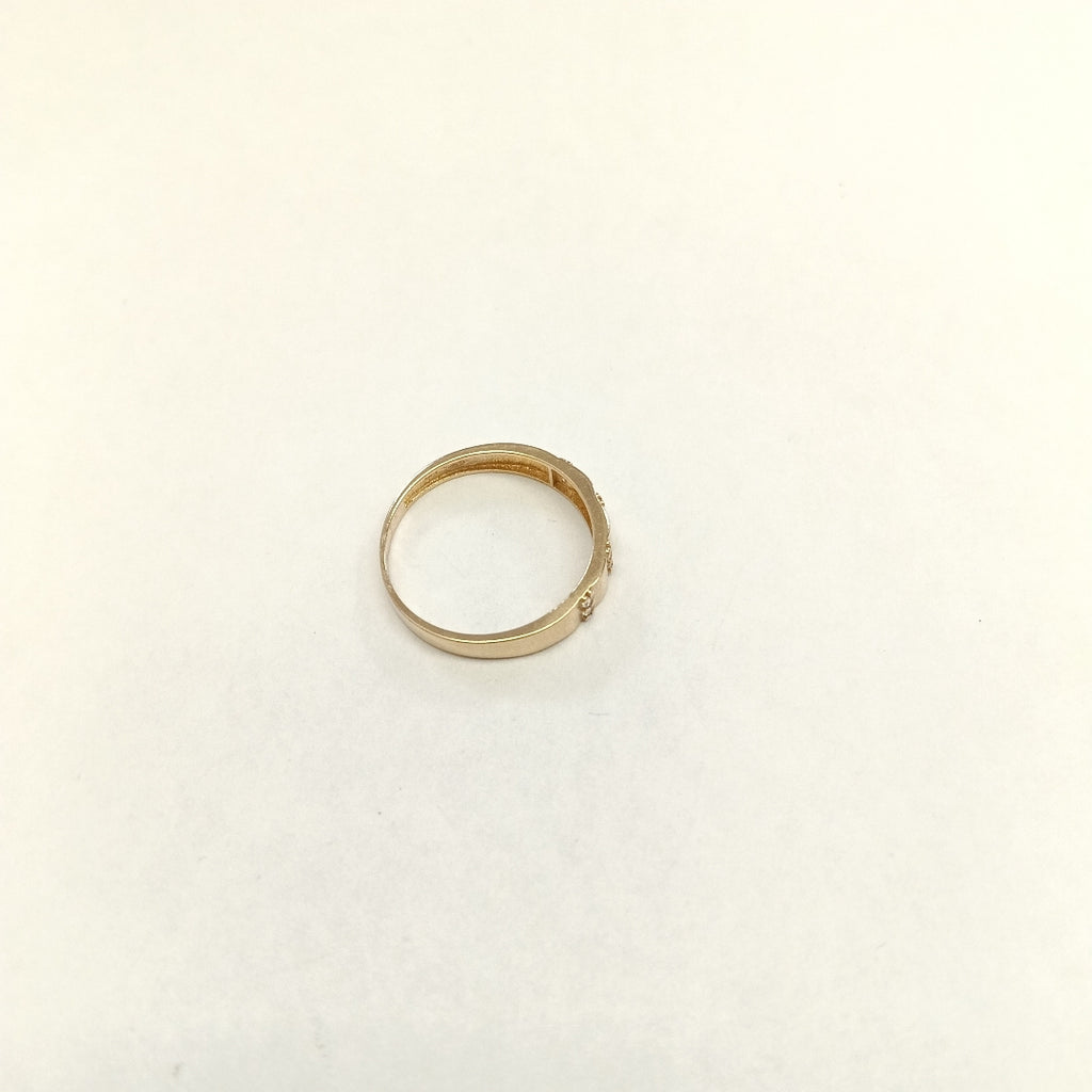 ANILLO ANILLITO C CIRCONIAS 14K 7 TALLA 1.4 GR (NUEVO)
