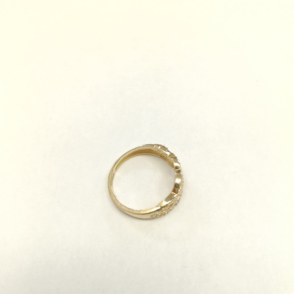 ANILLOS C CIRCONIAS 14K TALLA 8 2.5 GR (NUEVO)