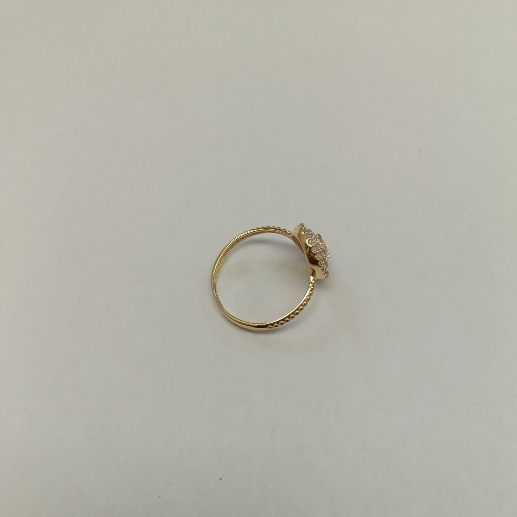 ANILLO ANILLITO C CIRCONIAS 14K 7 TALLA 1.8 GR (NUEVO)
