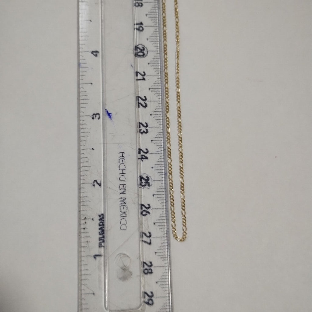 CADENAS TEJIDO 3X1 ORO 10K 55 CM 1.4 GR (NUEVO)