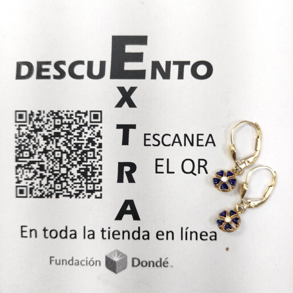 ARETES PAR ORO 14 K 1.8 GRMS (SEMINUEVO)