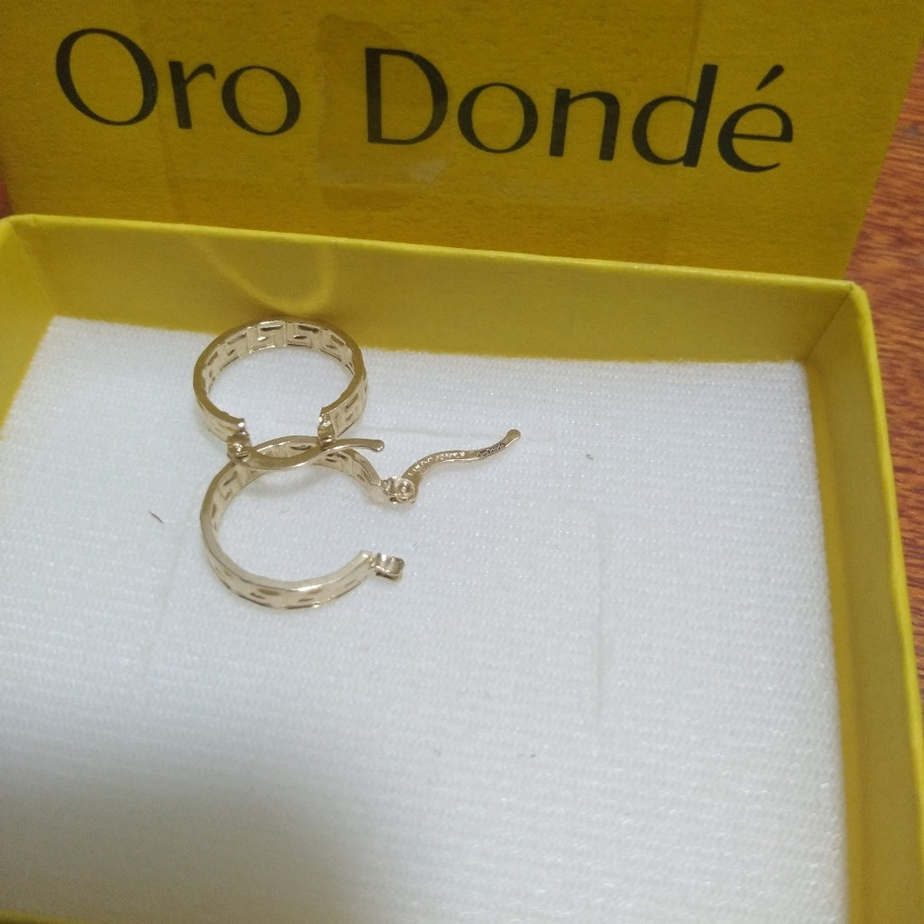 ARETES ARRACADAS FIG GRECAS 14K 1.8 GR (NUEVO)