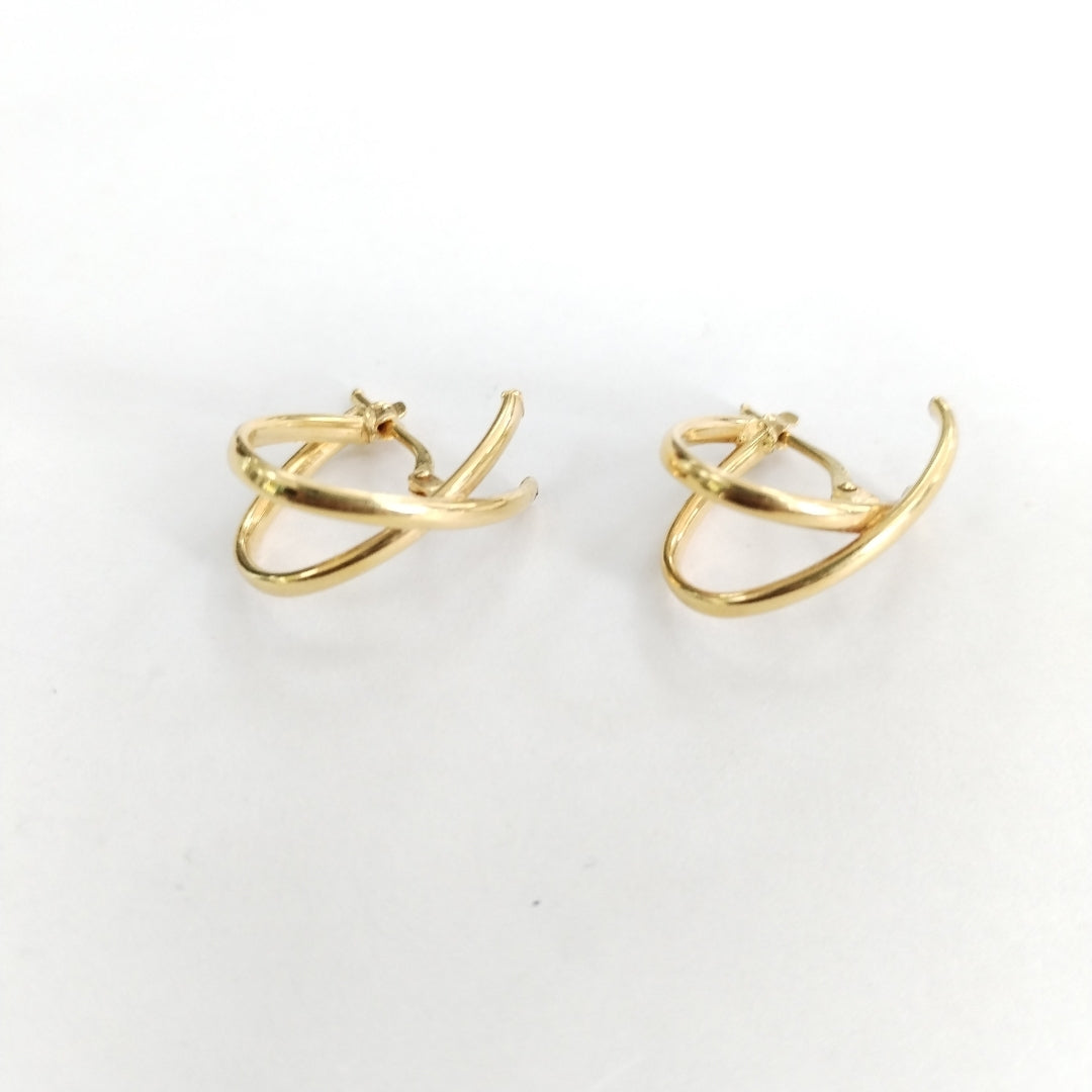 ARRACADAS PAR ORO 14 K 1.4 GRMS (SEMINUEVO)