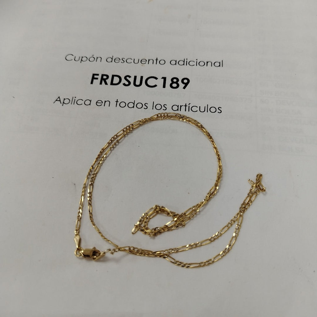 CADENA 3X1 14K 60 CM 3.9 GR (NUEVO)