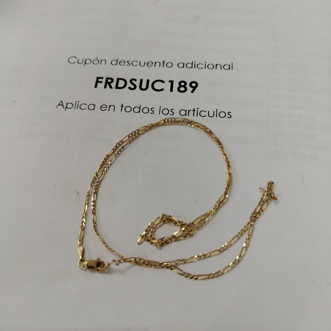 CADENA 3X1 14K 60 CM 3.9 GR (NUEVO)