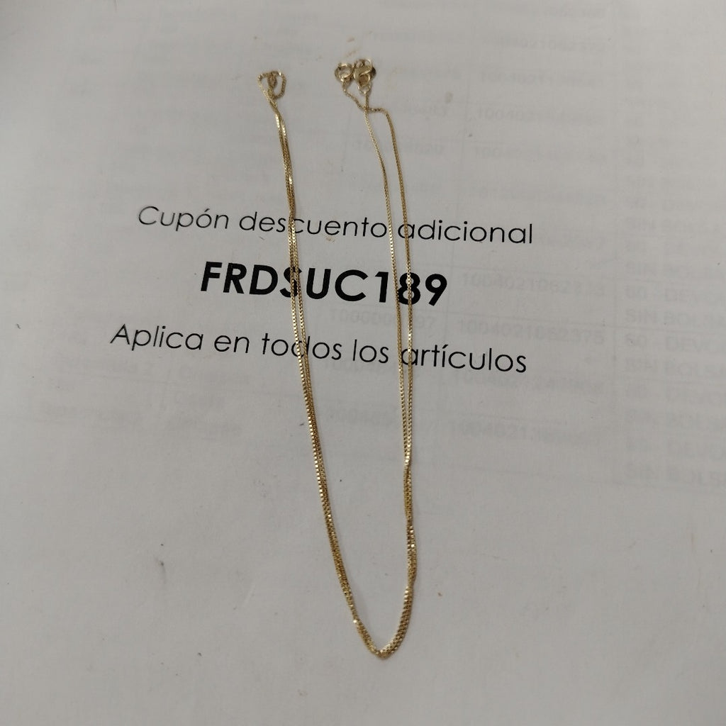 CADENA VENECIANO 14K 55 CM 1.8 GR (NUEVO)