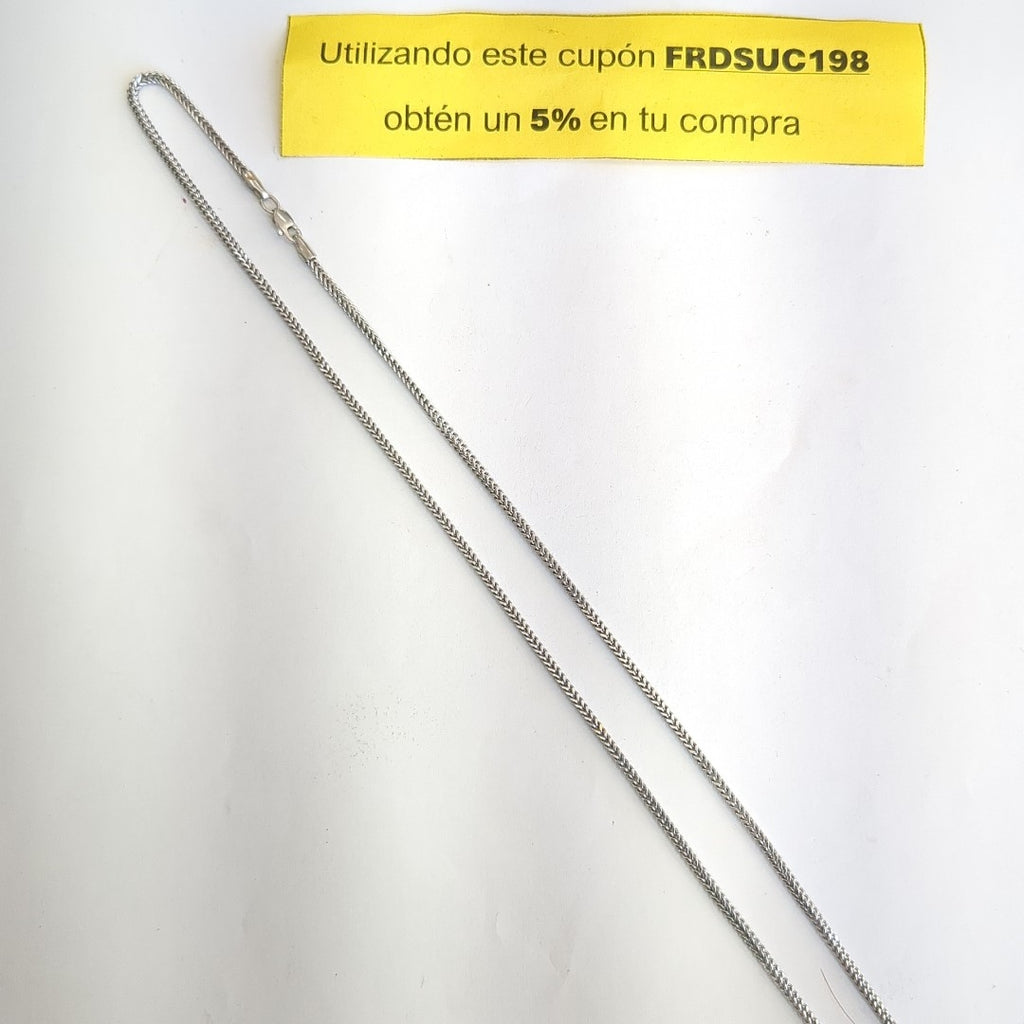 CADENA ORO BLANCO 14 K 4,80 GRMS (SEMINUEVO)