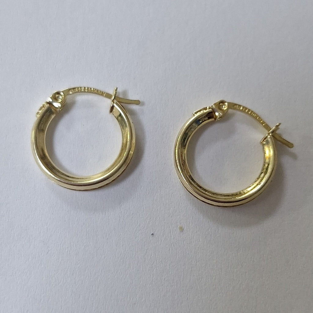 ARETES ARRACADAS CON CIRCONIAS 10K 1.4 GR (NUEVO)