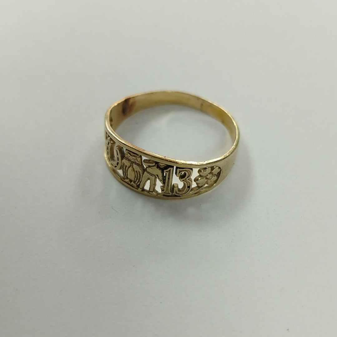 ANILLO ORO 14 K 2,20 GRMS (SEMINUEVO)