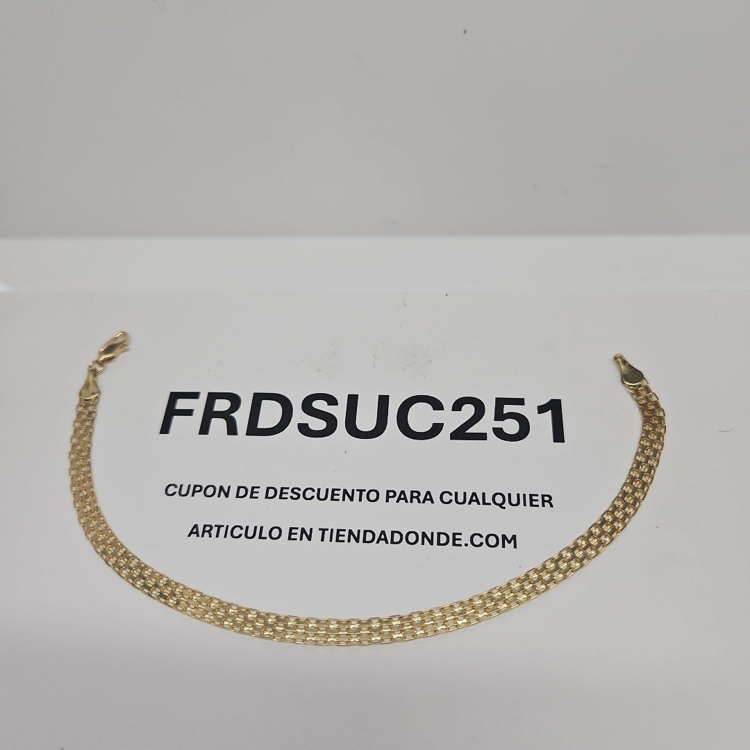 PULSERA ESPECIAL 10K 21 CM 4.4 GR (NUEVO)