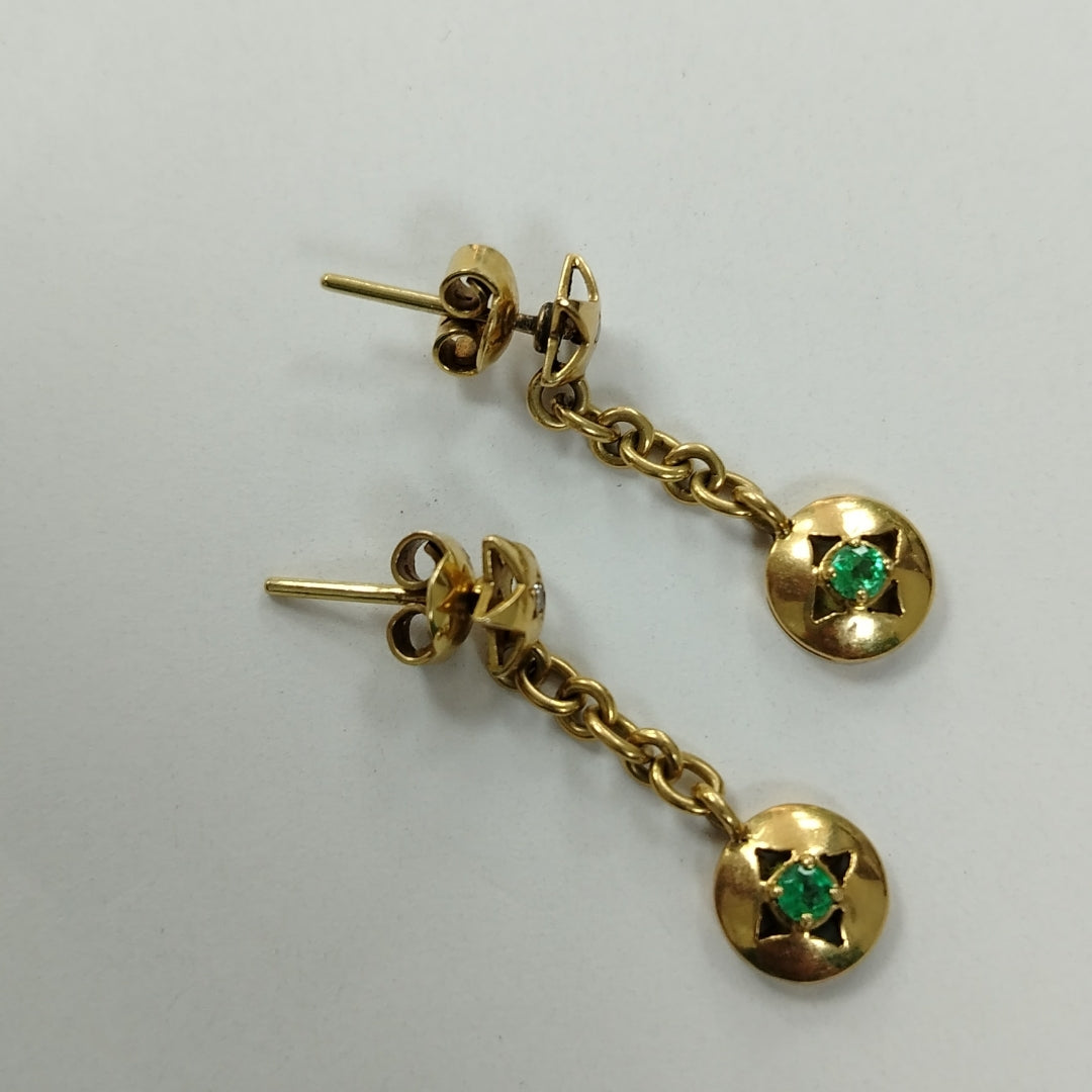 ARETES PAR ORO 18 K 4.7 GRMS (SEMINUEVO)