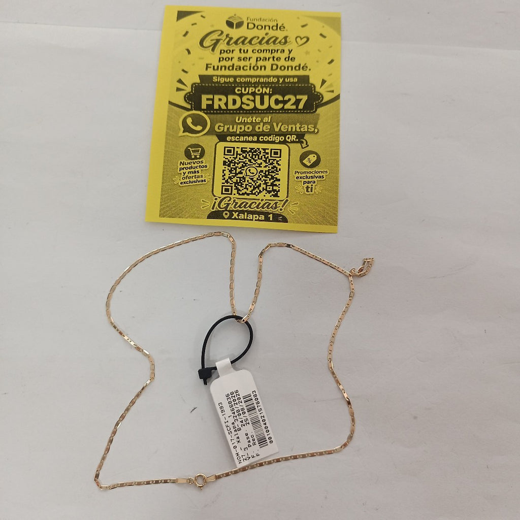 CADENA ORO COMBINADO 14 K 1,30 GRMS (SEMINUEVO)