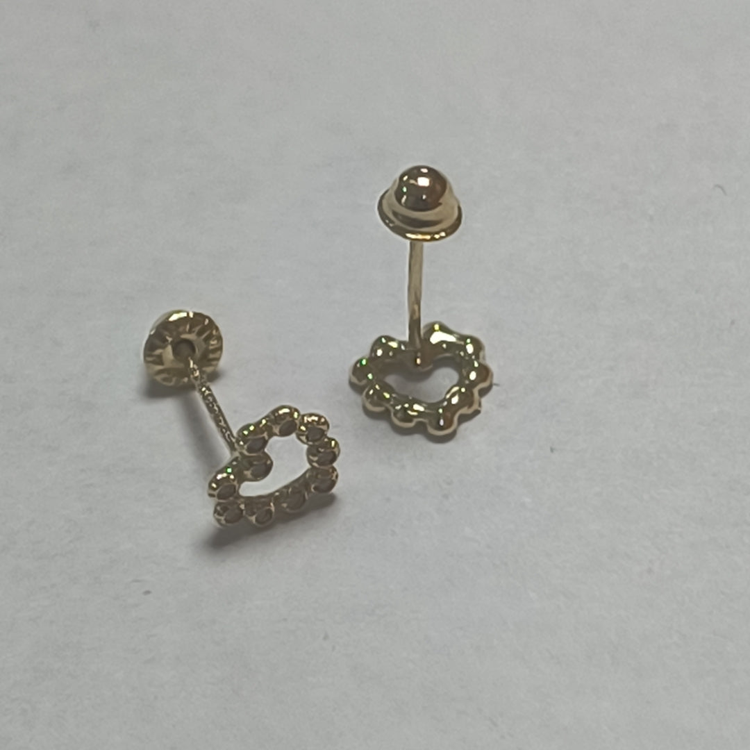 BROQUELES BROQUEL FIG CORAZON 14K 0.23 GR (NUEVO)