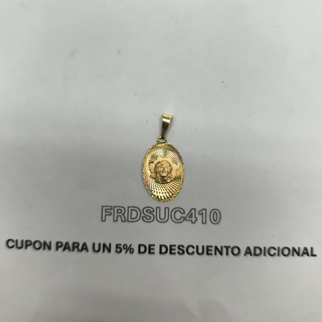 MEDALLA RELIGIOSA ORO 10 K 1,10 GRMS (SEMINUEVO)