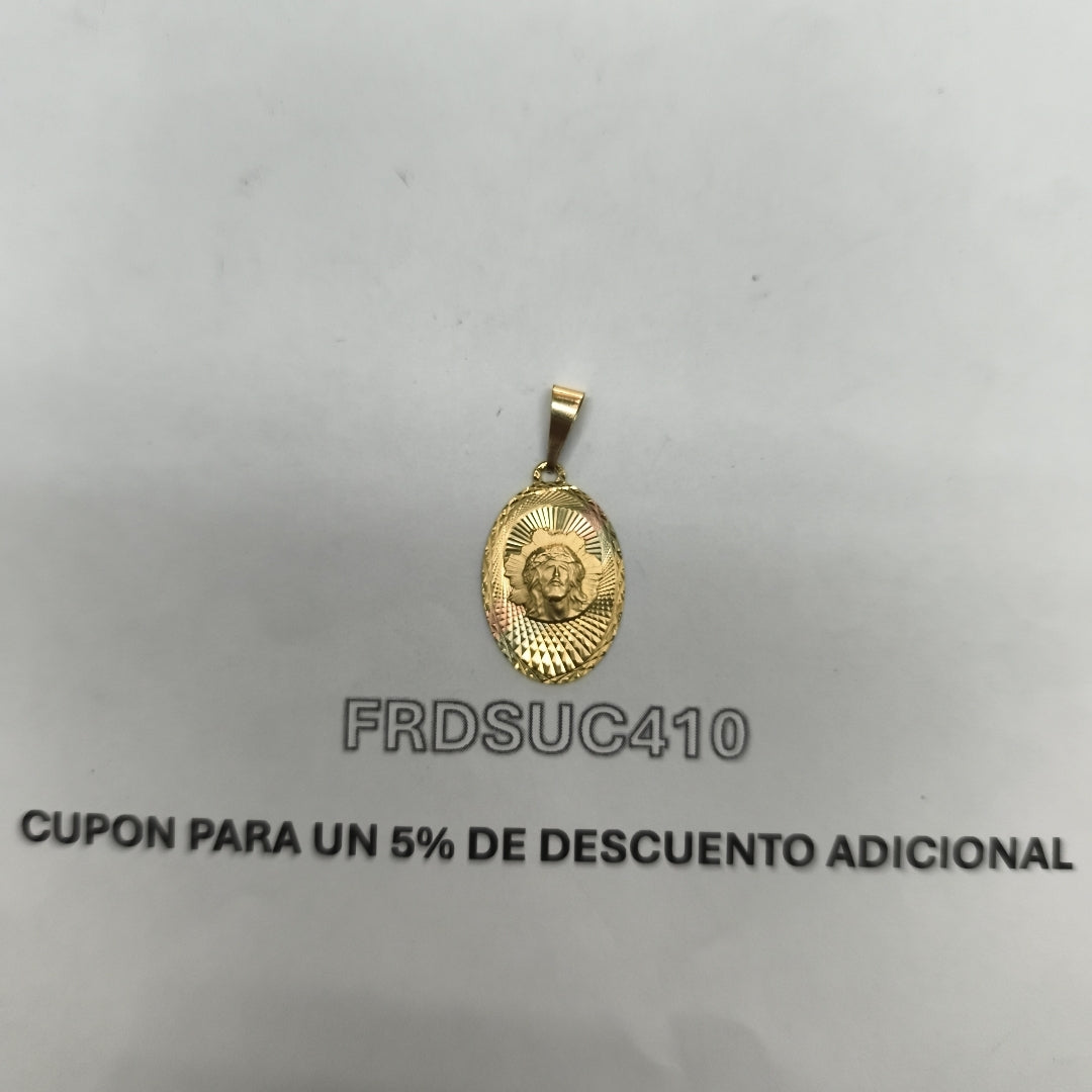 MEDALLA RELIGIOSA ORO 10 K 1,10 GRMS (SEMINUEVO)