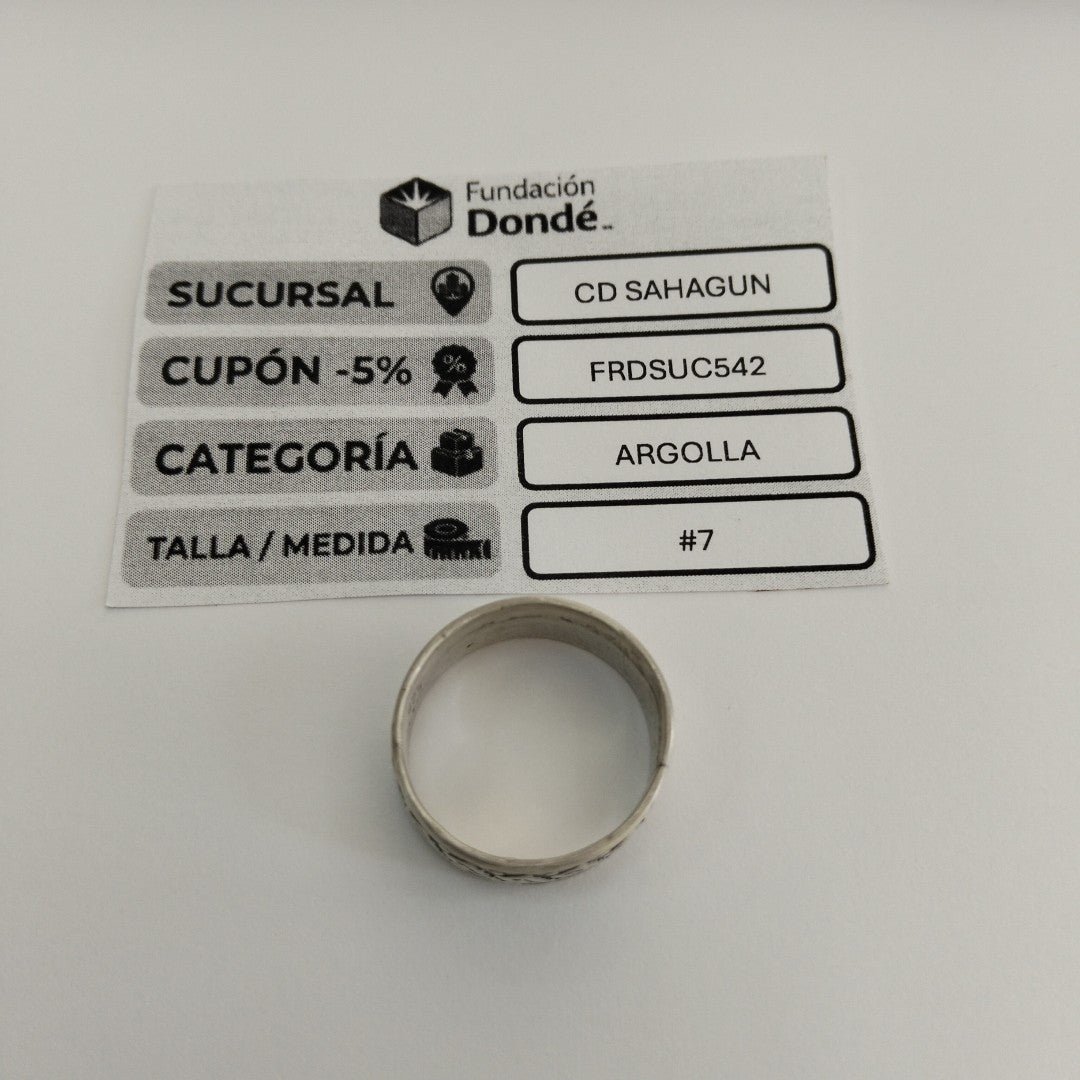 ARGOLLA PLATA 5,20 GRMS (SEMINUEVO)