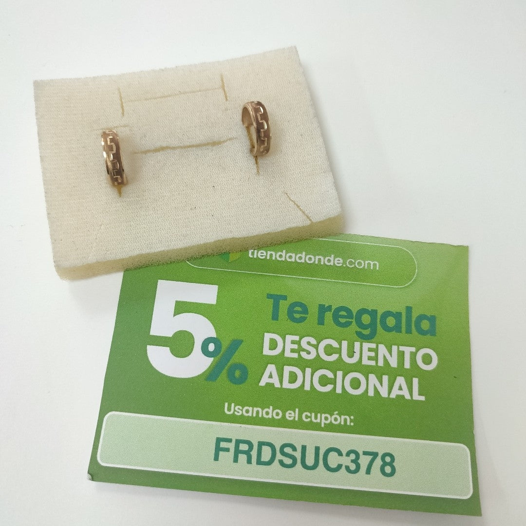 ARRACADAS PAR ORO 10 K 1.6 GRMS (SEMINUEVO)