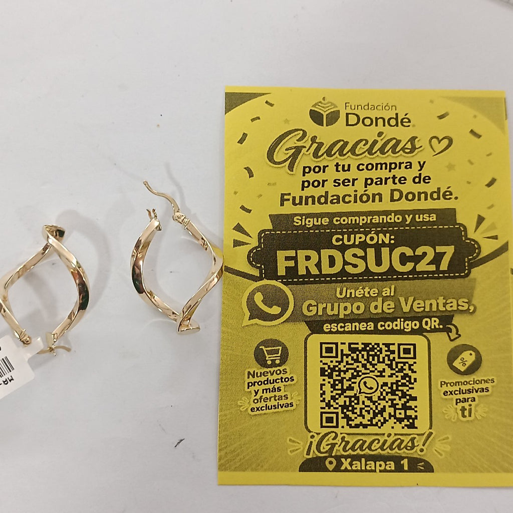 ARRACADAS ORO 10K 2.1 (NUEVO)