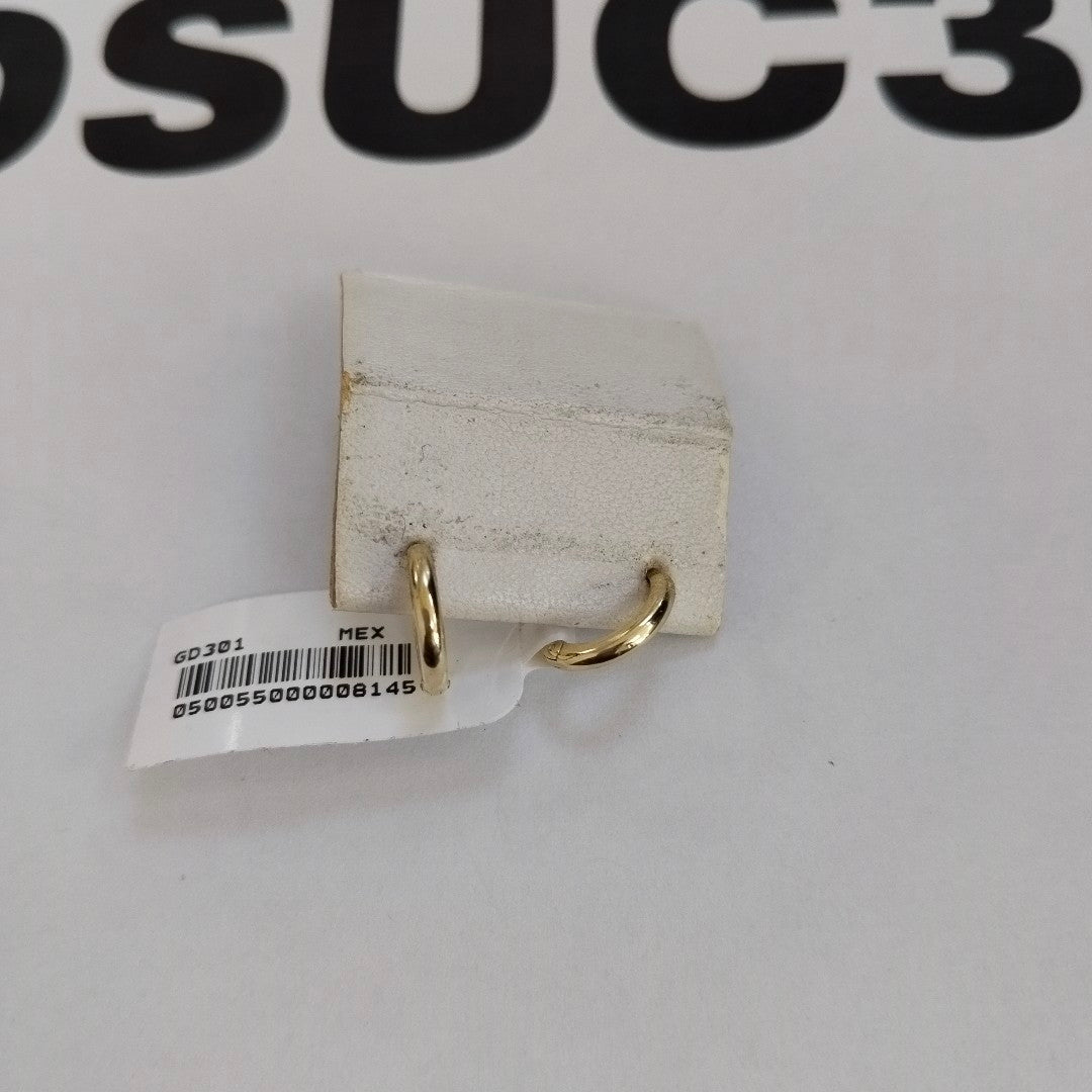 ARETES ARRACADAS LISAS 10K 1.2 GR (NUEVO)