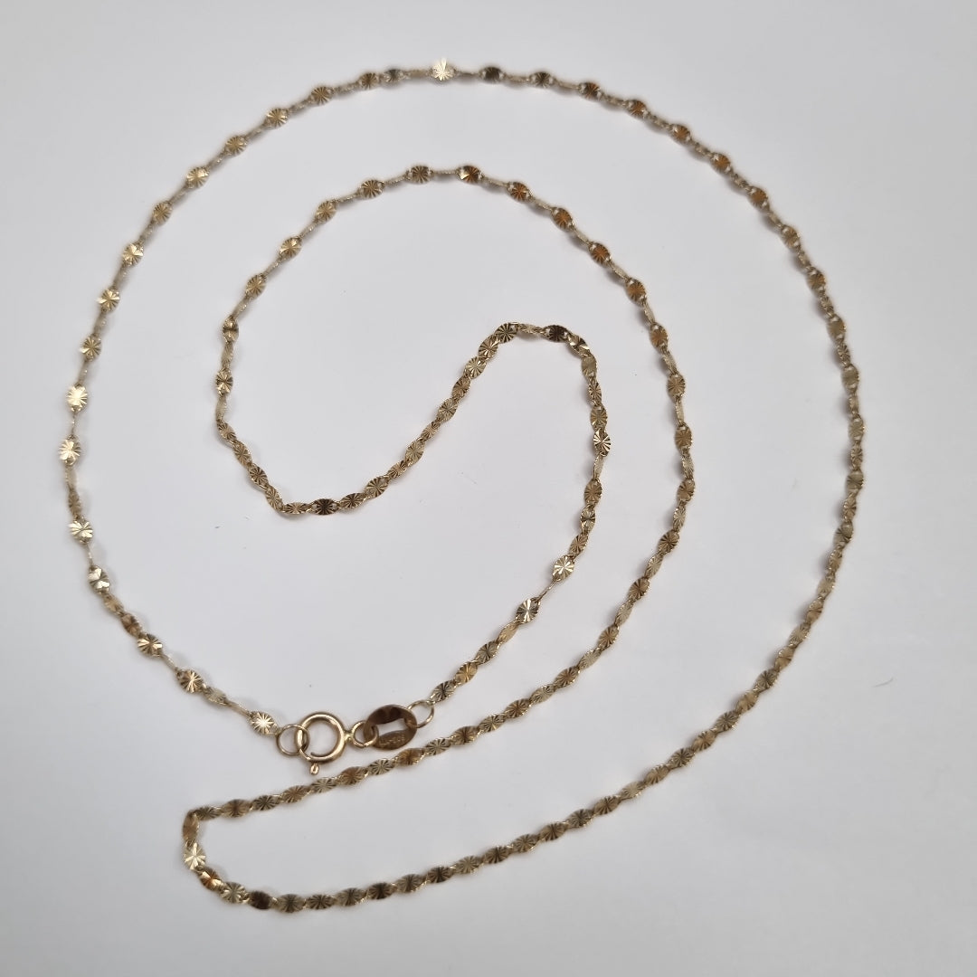 CADENA ORO, ORO COMBINADO 10 K 1.4 GRMS (SEMINUEVO)