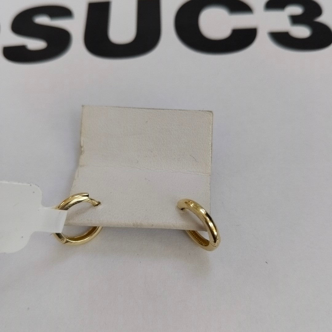 ARETES ARRACADAS LISAS 10K 1.2 GR (NUEVO)