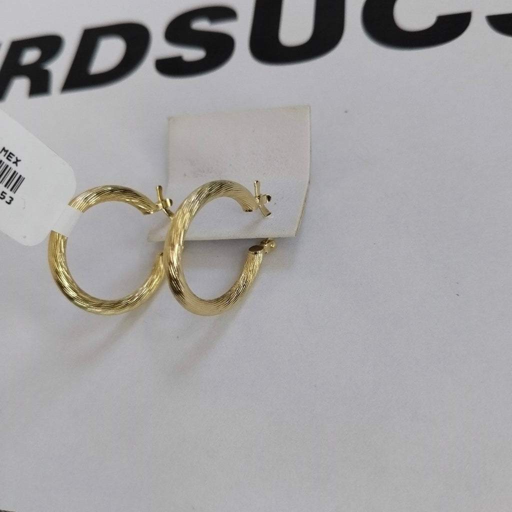 ARETES TEJIDO ARRACADAS ASTRIADAS 14K 2.9 GR (NUEVO)