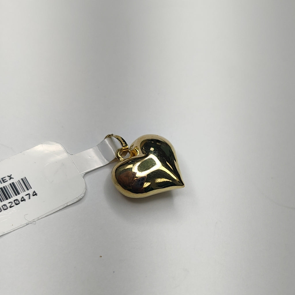 DIJE TEJIDO CORAZON LISO 14K 1.1 GR (NUEVO)