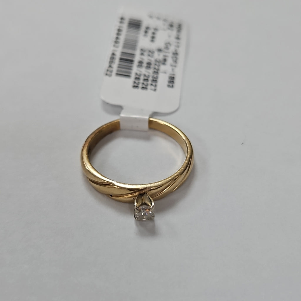 SOLITARIO ORO 14 K 2 GRMS (SEMINUEVO)