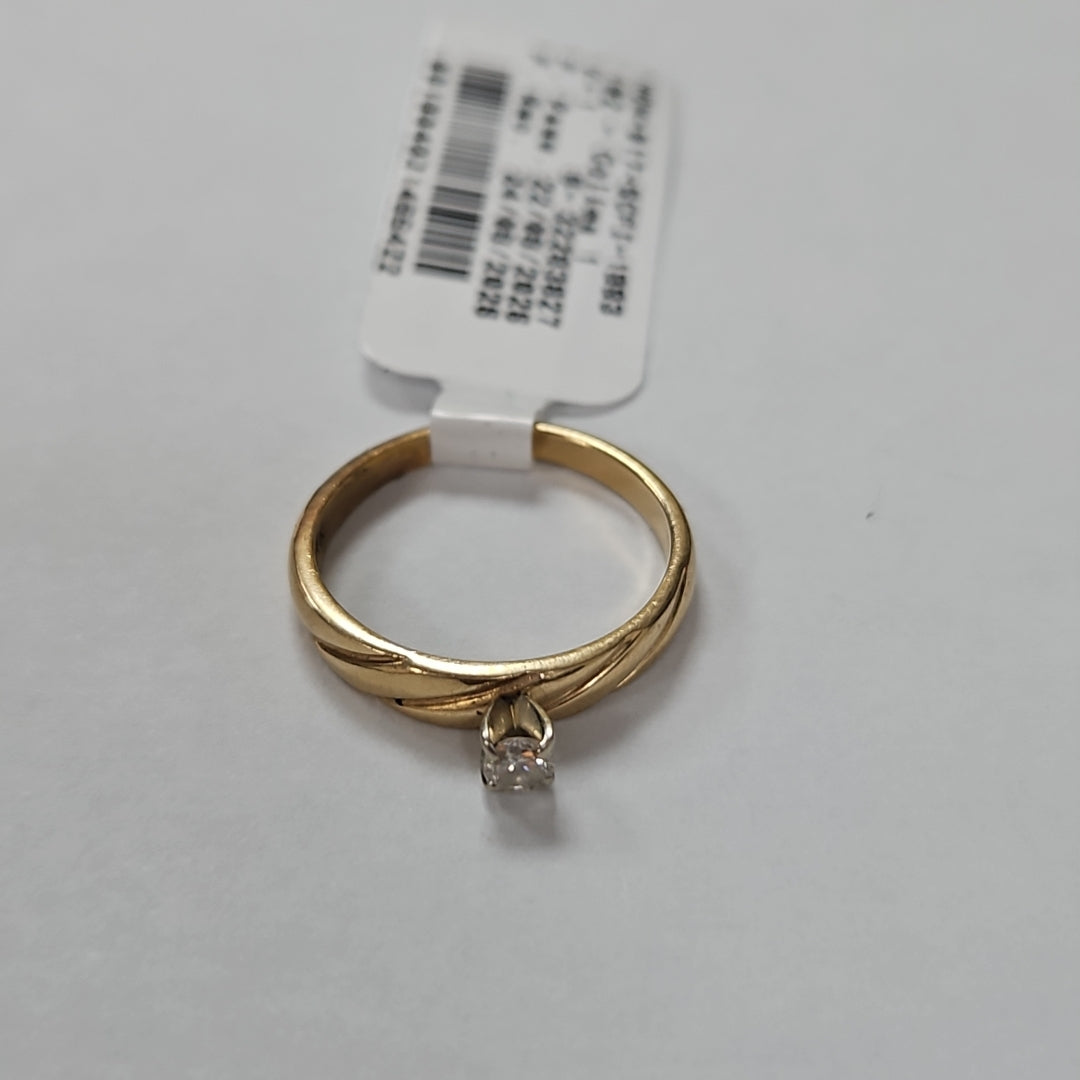 SOLITARIO ORO 14 K 2 GRMS (SEMINUEVO)