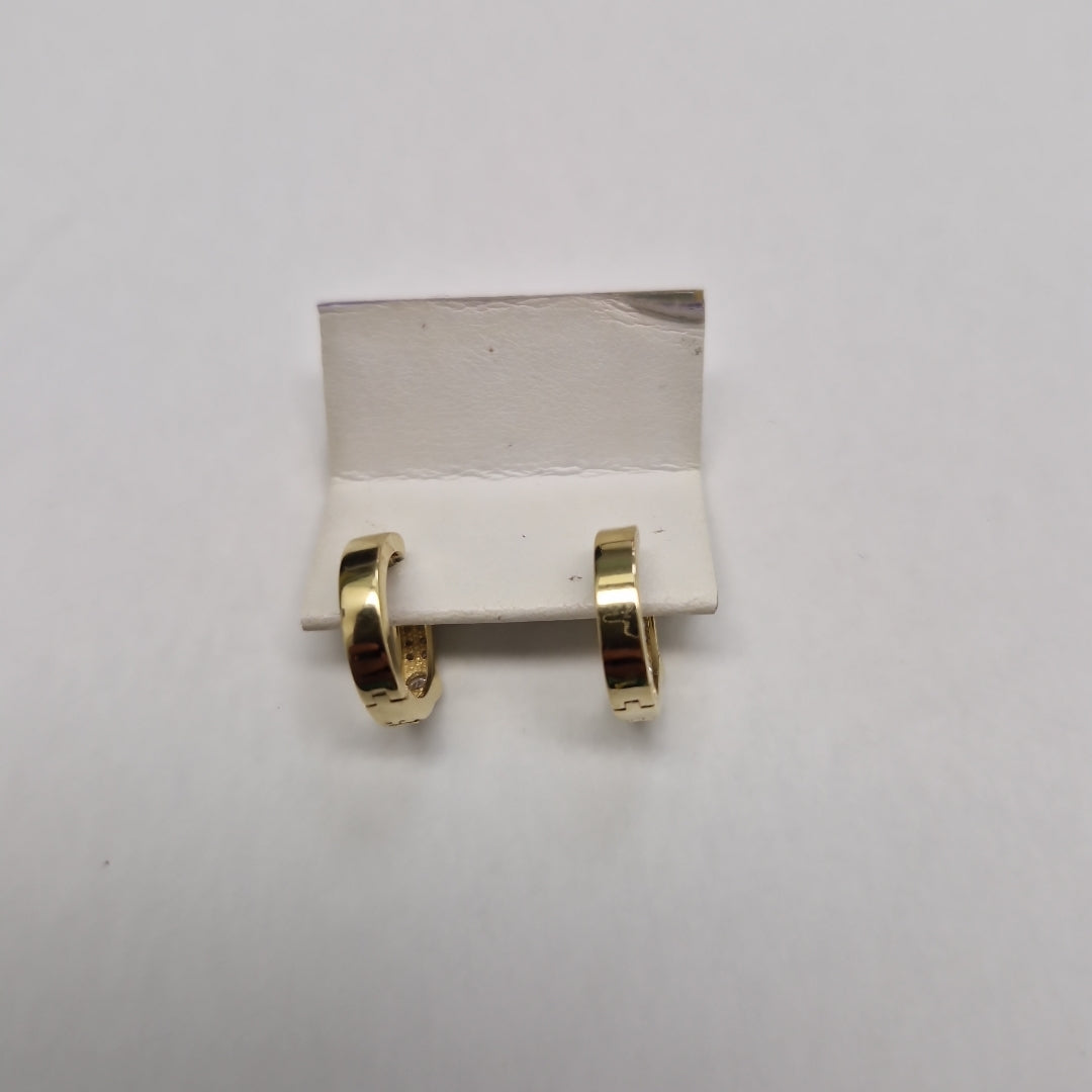 ARETES ARRACADAS C CIRCONIAS 10K 2.6 GR (NUEVO)