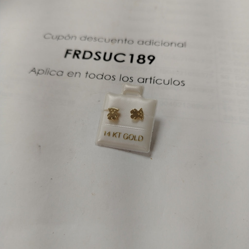 BROQUELES ORO 14K 0.8 (NUEVO)