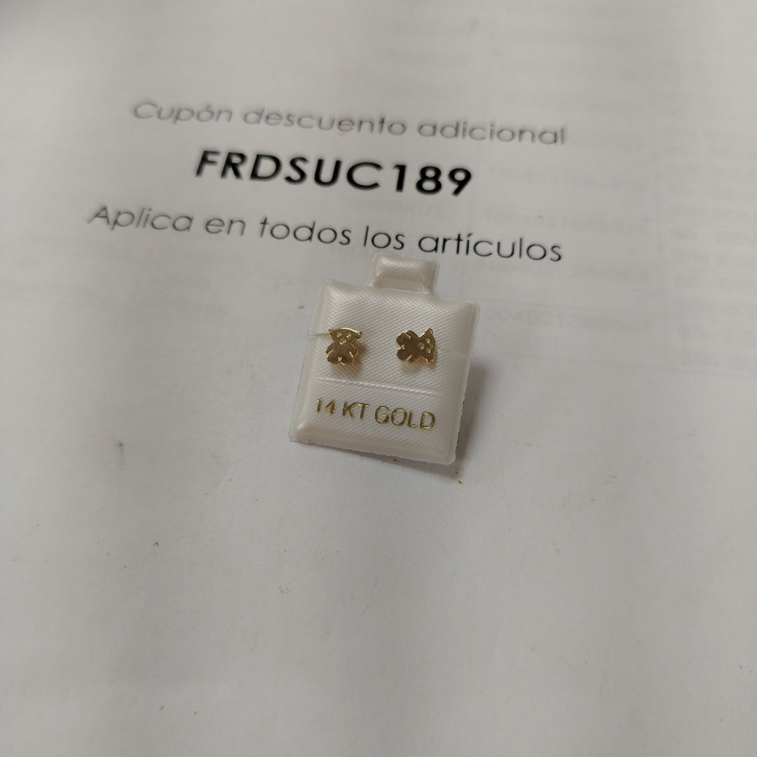BROQUELES ORO 14K 0.8 (NUEVO)