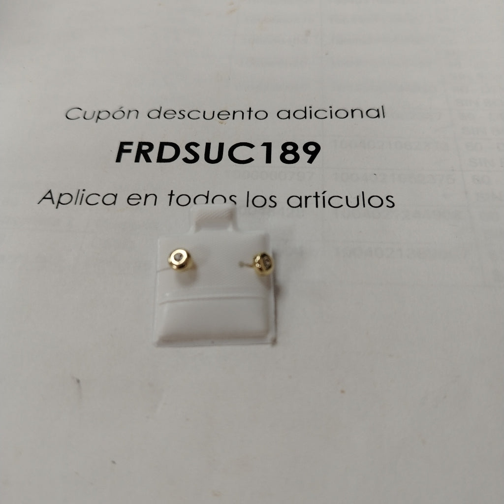 BROQUELES BROQUEL C CIRCONIA 14K 0.27 GR (NUEVO)