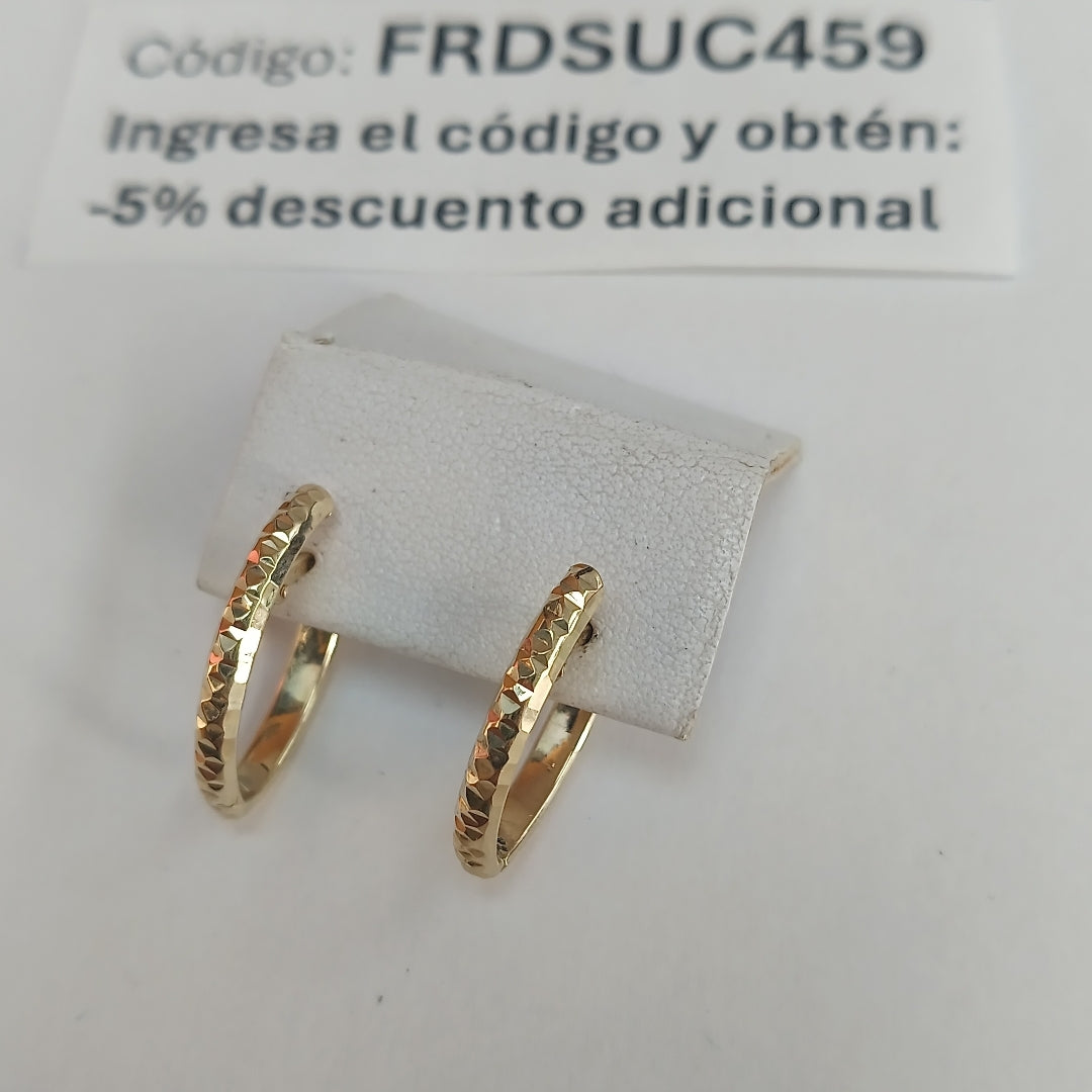 ARRACADAS ORO 14K 1.4 (NUEVO)