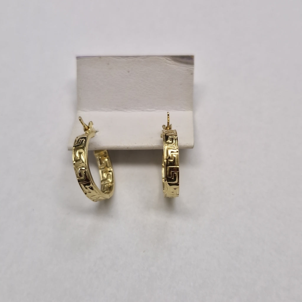 ARETES ARRACADAS FIG GRECAS 14K 1.8 GR (NUEVO)