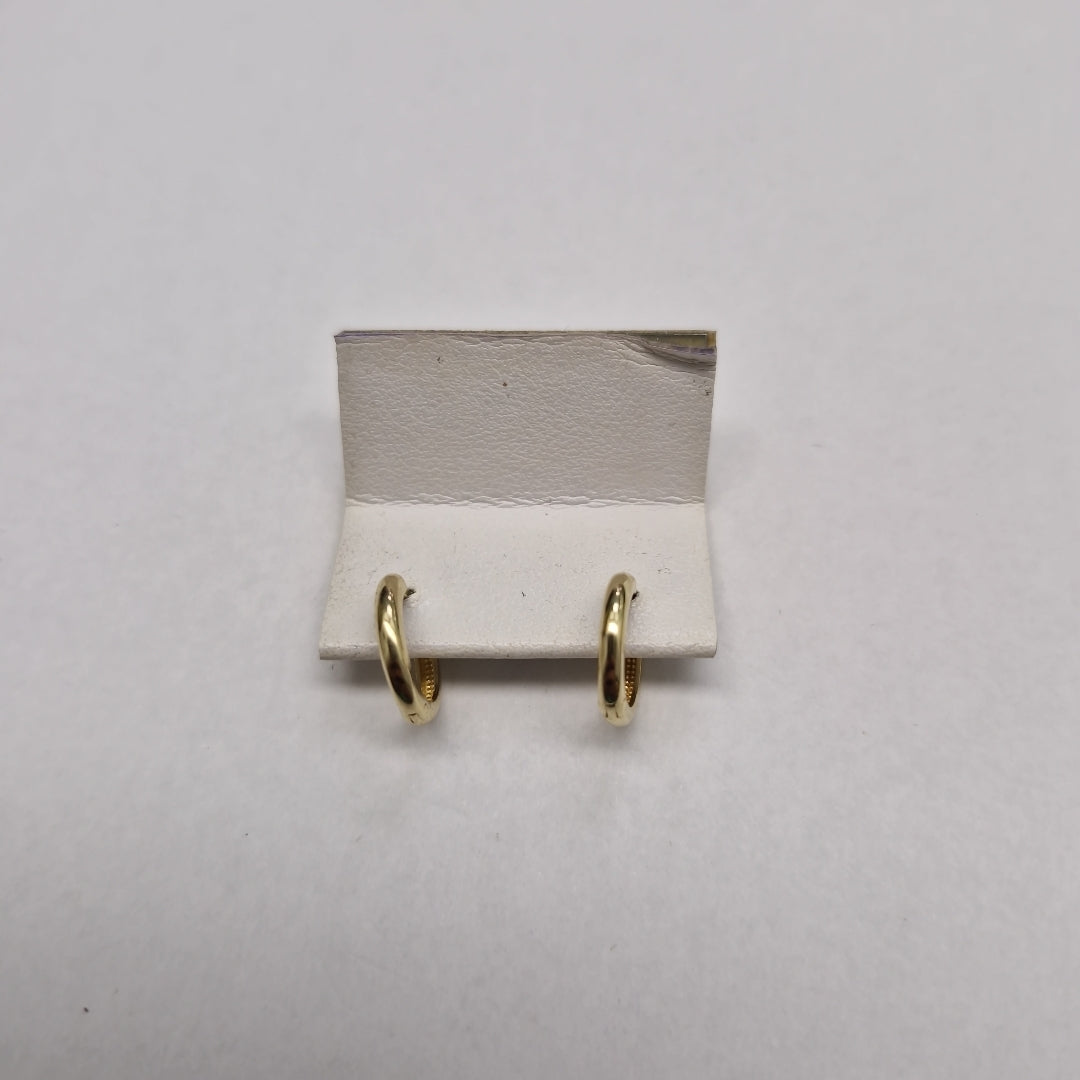 ARETES ARRACADAS LISAS 10K 1.2 GR (NUEVO)