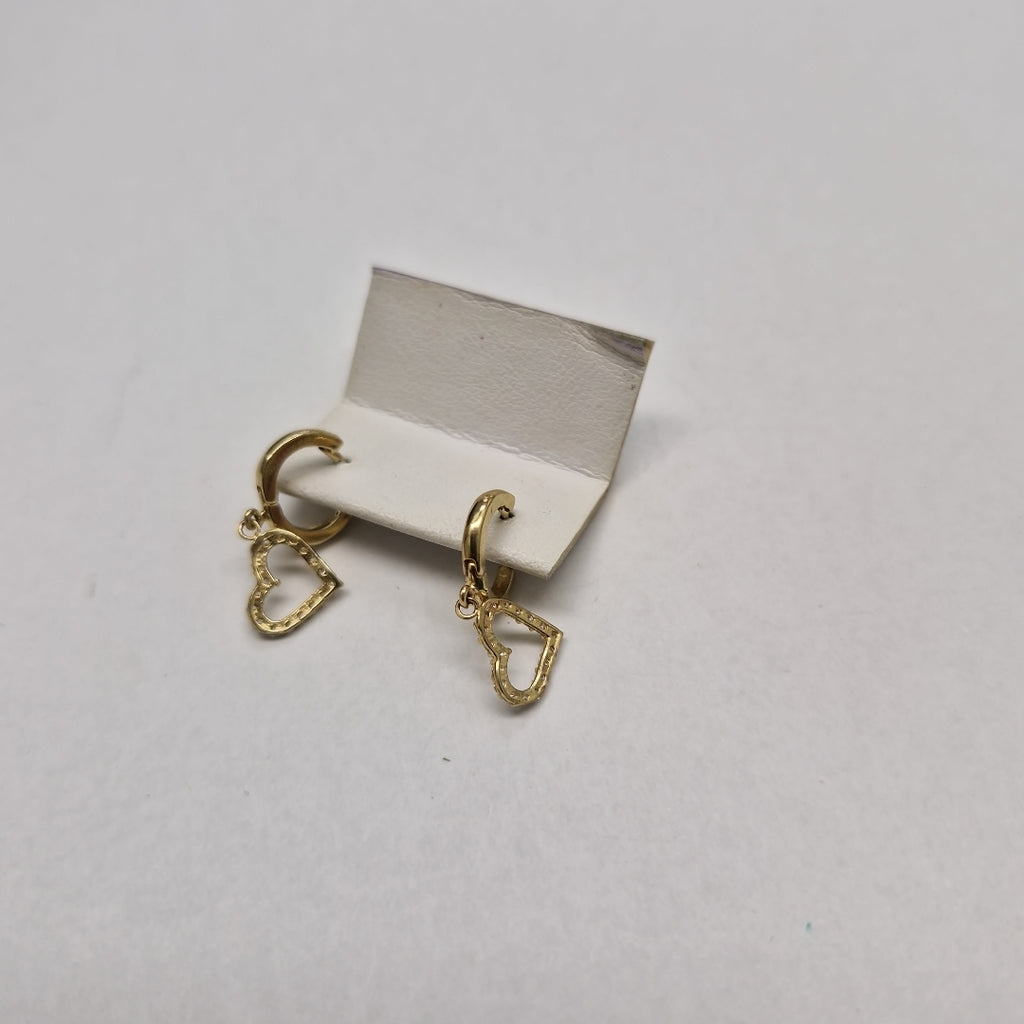 ARETES FIG CORAZON C CIRCONIAS 10K 1.8 GR (NUEVO)