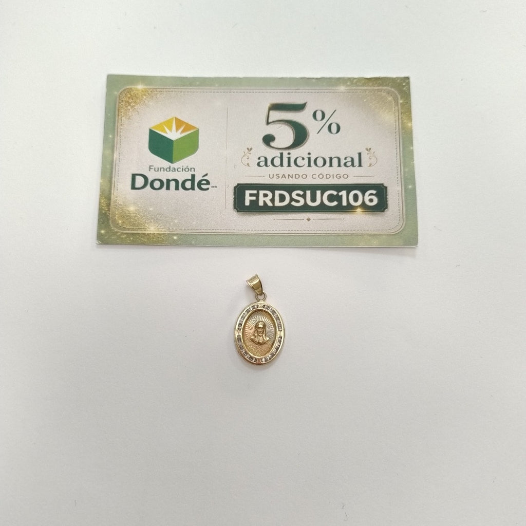 MEDALLA RELIGIOSA ORO 10 K 0,80 GRMS (SEMINUEVO)