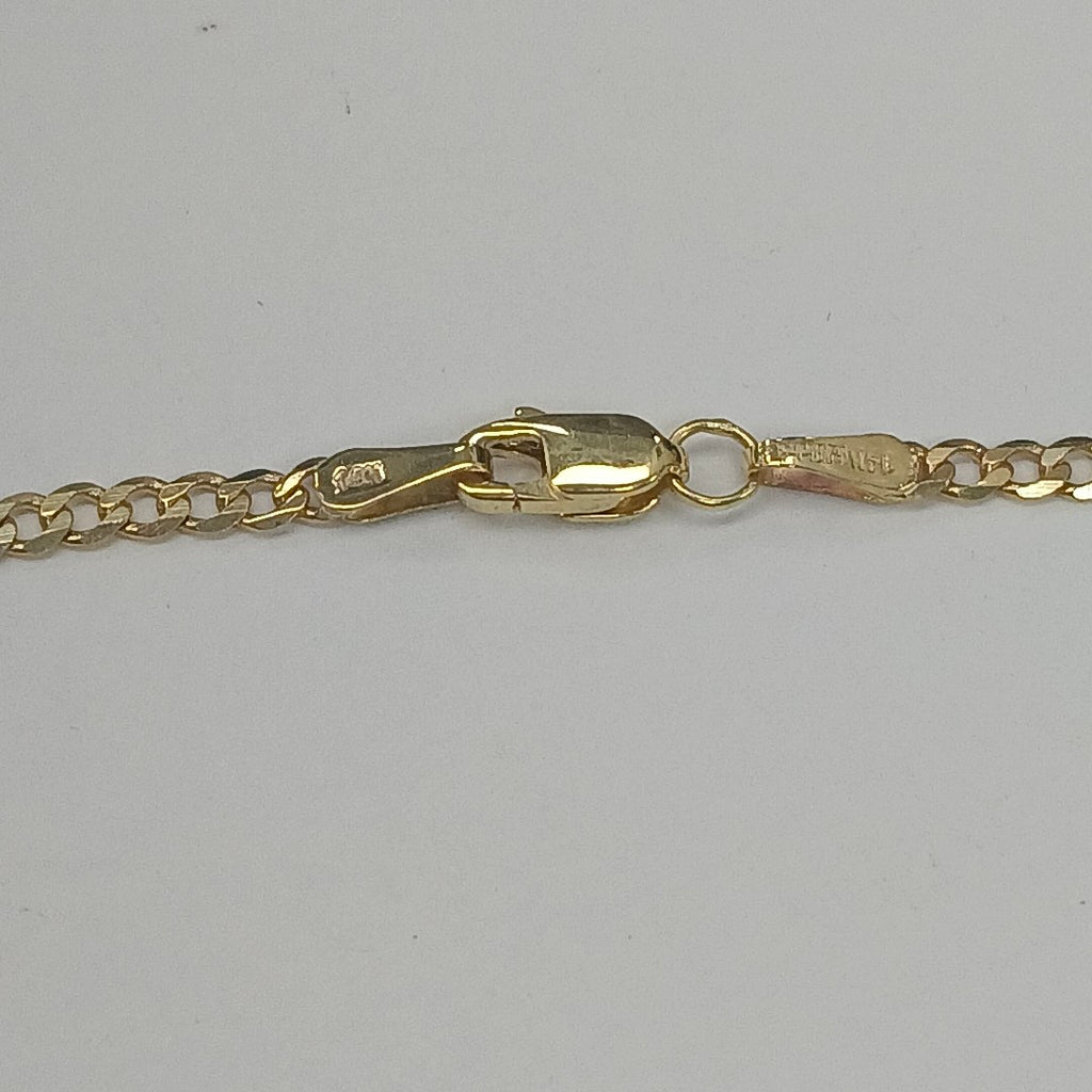 CADENA BARBADA 14K 55 CM 5.5 GR (NUEVO)