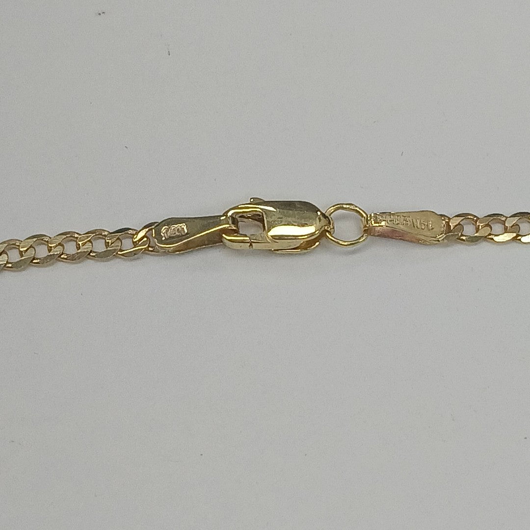 CADENA BARBADA 14K 55 CM 5.5 GR (NUEVO)